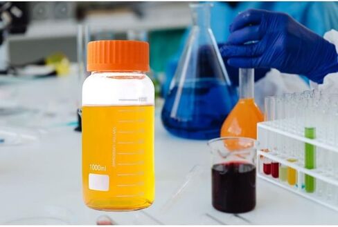 زجاجات بكاشف تخزين الوسائط من Basstein Lab ذات الفم الواسع، غطاء برغي GL80 متدرج مانع للتسرب، متعدد الأغراض للأغراض العلمية | عبوة من 6 قطع (برتقال، 500 مل) in Kuwait
