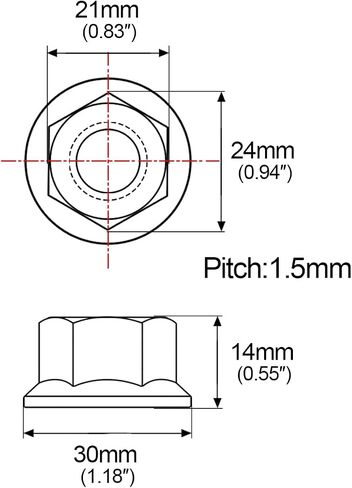 Wanyifa Titanium Ti Tc4 Gr5 M14x1.5 Pitch 1.5mm دراجة نارية ضرس شفة قفل الجوز حزمة من 2 in Saudi Arabia