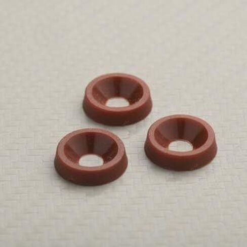 Plastic Finishing Washers 100 Pack – Durable Spacers for Holster Mounting, Kydex Hardware, DIY Projects, Belt Clips & Screws – USA Made (B Red) in Saudi Arabia