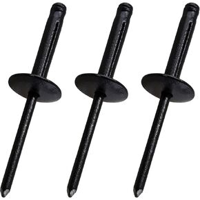 60 Pcs Aluminum Blind Rivets, 3/16" x 1" Pop Rivets Assortment, Black in Saudi Arabia