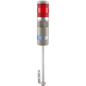 Baomain Industrial Signal Light Column LED Alarm Round Tower Light Indicator Continuous Light Warning Light Buzzer Red DC 12V LTA-502TJ in Saudi Arabia
