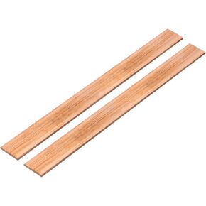 MECCANIXITY 2 قطعة 12 بوصة × 1 بوصة شريط نحاسي مسطح، 1/8 بوصة سمك قضيب نحاسي لأنظمة التأريض للمشاريع المعمارية in Kuwait