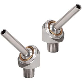 PGFUN 2 Pcs 1/4" PT x 10/30/50mm Coolant Pipe Adjustable 304 Stainless Steel Screw-in Coolant Nozzle High-Pressure Water Oil Cooling Tube for Lathe, Milling, CNC Machine (10mm) in Saudi Arabia