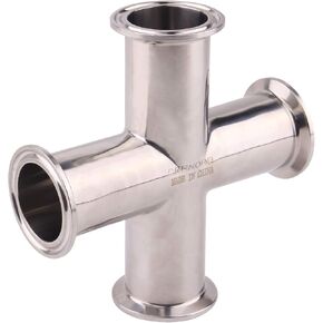 DERNORD 4 Way Cross Clamp Fits 1.5" Tri-clamp Sanitary Fitting Stainless Steel 304, 32mm Pipe OD in Saudi Arabia