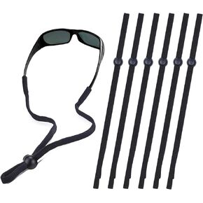 Sunglass Strap, Sports Glasses Band, Adjustable Sun Glasses Cord Lanyard Neck Holders for Men Women Kids, Multipack, Black