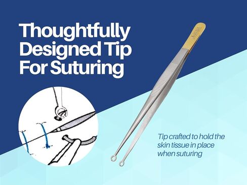 Corn Suture Tweezers Straight and Curved Surgical Forceps Pliers ARTMAN Brand in Saudi Arabia