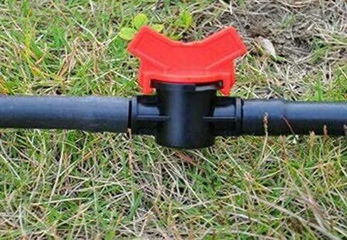 (10-Pack) Professional Grade in-Line Barbed Ball Valve 16mm for 1/2 and 5/8 Inch Tubing (.570 to .620 ID) - Regulate & Shut Off/Turn On Water Flow (10) in Saudi Arabia