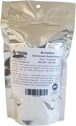 مسحوق أكسيد الألومنيوم من AztroGrit - 1 ميكرون (متوسط ​​الحجم)؛ 250 جم in Kuwait