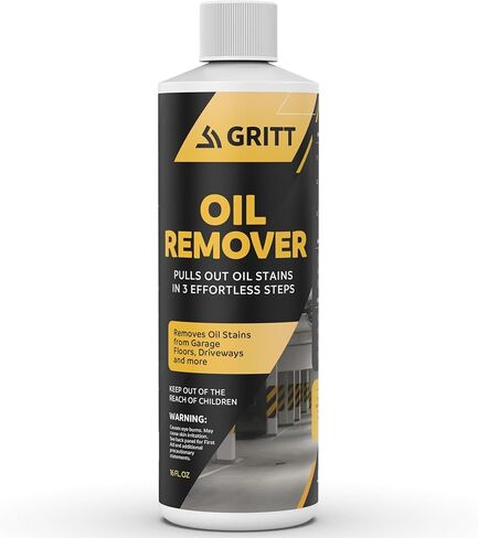 مزيل بقع زيت الخرسانة التجاري من جريت | منظف ​​مركز لجميع الأغراض للزيوت والشحوم والصدأ | يزيل البقع من الممرات الخرسانية والأسفلتية، والكراجات، والباحات، 16oz in Kuwait