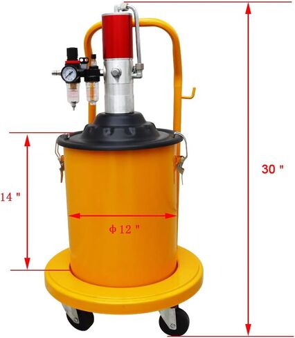 INTBUYING Air Pneumatic Lubricator 20L Compressed Injector with Gun Hose 5 Gallon in Saudi Arabia