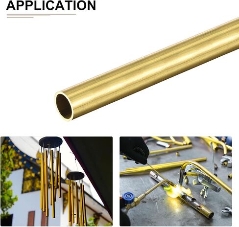 DTGN 7mm x 0.5mm x 300mm(ODxWall TxL) Brass Tube - 8Pack - Good for Machinery Equipment DIY Decorative Frame - Round Metal Tubing in Saudi Arabia