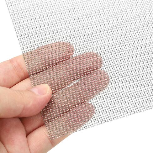 شبكة سلكية منسوجة من الفولاذ المقاوم للصدأ مقاس 11.8 بوصة × 39.4 بوصة من باتيكل، 20 شبكة سلكية لشاشة الأمان، شبكة سلكية لتهوية الهواء لقفص الحيوانات في الحديقة in Kuwait