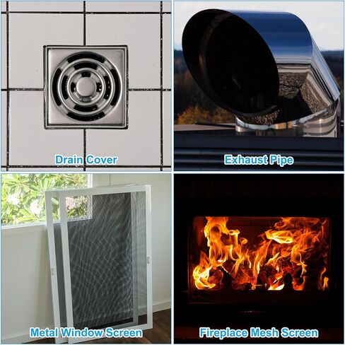 شبكة سلكية منسوجة من الفولاذ المقاوم للصدأ مقاس 11.8 بوصة × 39.4 بوصة من باتيكل، 20 شبكة سلكية لشاشة الأمان، شبكة سلكية لتهوية الهواء لقفص الحيوانات في الحديقة in Kuwait