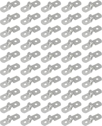 Sydien 50 قطعة M5 2 فتحة حزام U قوس أنبوب حزام الفولاذ المقاوم للصدأ أنابيب صلبة حزام المشبك in Kuwait