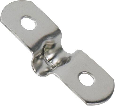 Sydien 50 قطعة M5 2 فتحة حزام U قوس أنبوب حزام الفولاذ المقاوم للصدأ أنابيب صلبة حزام المشبك in Kuwait