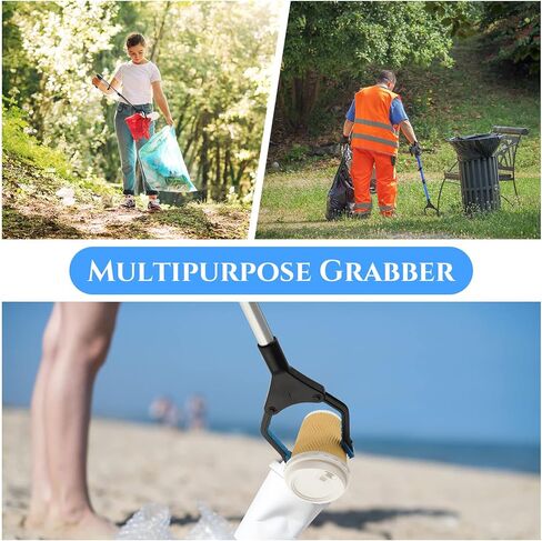 Umigy 16 قطعة 32 بوصة أداة المنتزع منتقي القمامة لكبار السن، أداة التقاط المنتزع القابلة للطي، أداة طويلة سهلة الاستخدام لمخلب القمامة، أداة مساعدة للوصول إلى ذراع تمديد منتقي القمامة in Kuwait