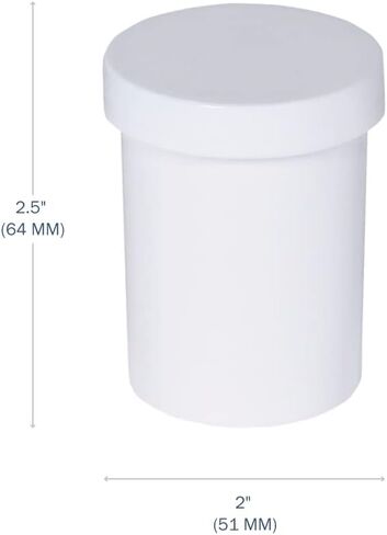 مرطبان وحاويات مرهم إيزي دوز، غطاء لولبي، سعة 118 مل (عبوة من 12 قطعة) in Kuwait