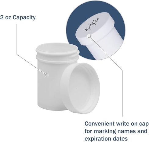 مرطبان وحاويات مرهم إيزي دوز، غطاء لولبي، سعة 118 مل (عبوة من 12 قطعة) in Kuwait