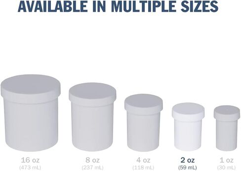 مرطبان وحاويات مرهم إيزي دوز، غطاء لولبي، سعة 118 مل (عبوة من 12 قطعة) in Kuwait