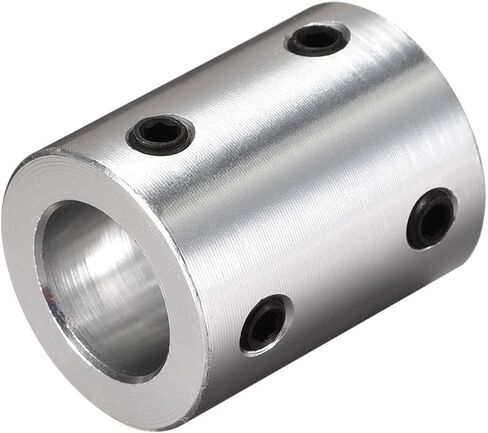 uxcell 5mm to 12mm Bore Rigid Coupling Set Screw L25XD20 Aluminum Alloy,Shaft Coupler Connector,Motor Accessories in Kuwait