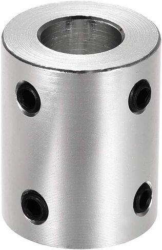 uxcell 5mm to 12mm Bore Rigid Coupling Set Screw L25XD20 Aluminum Alloy,Shaft Coupler Connector,Motor Accessories in Kuwait