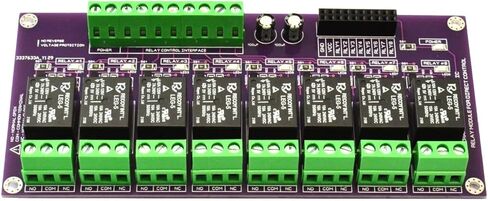 وحدة التتابع الكهرومغناطيسي ذات 8 قنوات 10 أمبير تحكم مباشر 3.3 فولت 5.0 فولت وقت التشغيل 8 مللي ثانية كحد أقصى/متوافق مع تطبيقات Arduino وRaspberry PI وMCU وPLC/اللوحة تناسب حامل بلاستيك السكك الحديدية DIN. in Kuwait