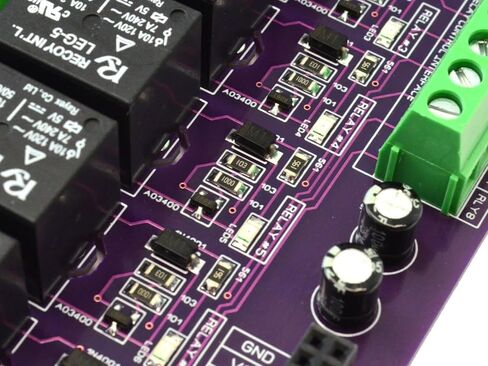 وحدة التتابع الكهرومغناطيسي ذات 8 قنوات 10 أمبير تحكم مباشر 3.3 فولت 5.0 فولت وقت التشغيل 8 مللي ثانية كحد أقصى/متوافق مع تطبيقات Arduino وRaspberry PI وMCU وPLC/اللوحة تناسب حامل بلاستيك السكك الحديدية DIN. in Kuwait