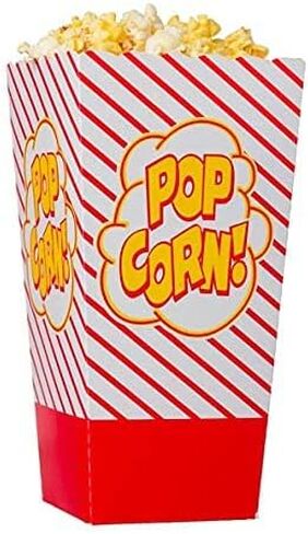 علب الفشار المثالية Stix 44e المفتوحة من الأعلى (عبوة من 25 قيراط) دلاء الفشار الورقية للأفلام الليلية. 6.25 بوصة طويل القامة. اسم العلامة التجارية بيرفكت ستيكس in Kuwait