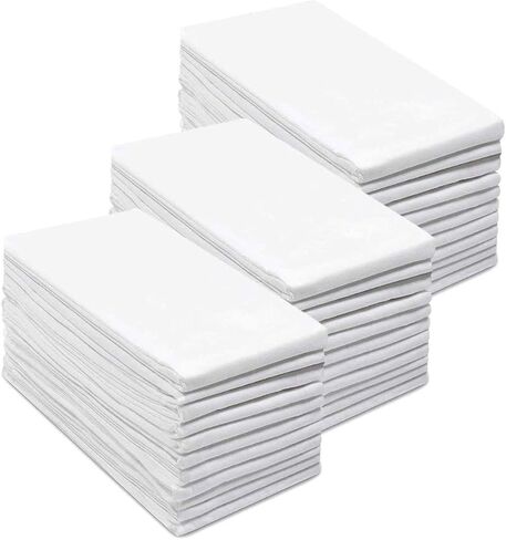 SIMPLI-MAGIC 79374C Flour Sack Kitchen Towels, White (Pack of 24, 336 Count Total) in Saudi Arabia