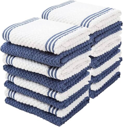SIMPLI-MAGIC 79374C Flour Sack Kitchen Towels, White (Pack of 24, 336 Count Total) in Saudi Arabia