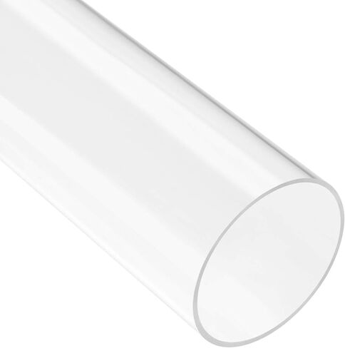 uxcell Clear Rigid Acrylic Pipe 21mm(13/16") ID x 25mm(1") OD x 305mm(12") Round Tube Tubing in Kuwait