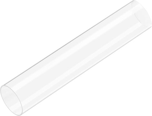 uxcell Clear Rigid Acrylic Pipe 21mm(13/16") ID x 25mm(1") OD x 305mm(12") Round Tube Tubing in Kuwait