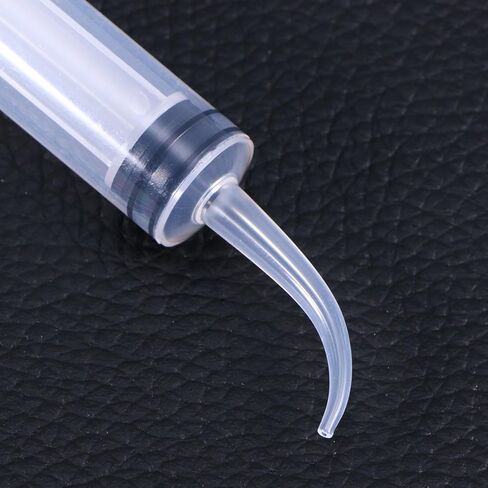 4pcs Disposable Dental Irrigation Syringe with Curved Tip Colostrum Syringes for Dental Care in Kuwait