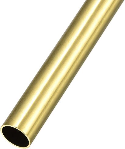 METALLIXITY Brass Tube (15mm OD x 1mm Wall T x 200mm L), Straight Tubing - for Home Furnishing, Machinery, DIY Handicraft in Kuwait
