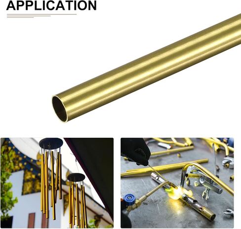 DTGN 10mm x 0.25mm x 300mm(ODxWall TxL) Brass Tube - 6Pack - Good for Machinery Equipment DIY Decorative Frame - Round Metal Tubing in Saudi Arabia