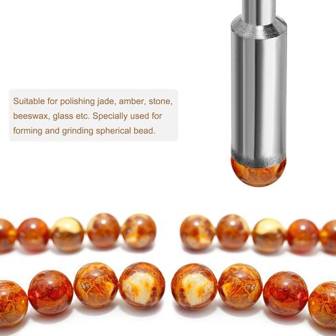 uxcell Diamond Mounted Point, 19mm 600 Grits Spherical Concave Head Bead Fine Grinding Bit for Jade Amber Stone Beeswax Glass in Saudi Arabia