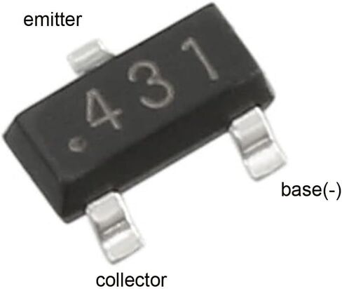 uxcell 50pcs TL431 Transistor 36V 100mA 300mW Surface Mount SOT-23 in Saudi Arabia