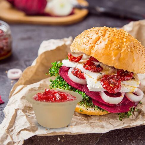 cezoyx 300 حزمة 2 أوقية أكواب ألياف قصب السكر الطبيعية، أكواب بهار ورقية يمكن التخلص منها، أكواب تذوق قابلة للتحلل، أكواب جزء عينة لجيلو شوت، سوفلي، بهار، صلصة in Kuwait