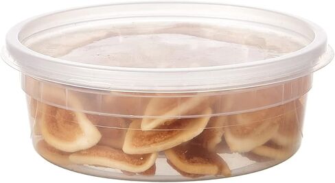 FULING [48pack 16oz Plastic Containers With Lids Deli Disposable Food Storage Takeout Containers Airtight BPA-Free Leakproof Round Bowls for Soup Salad Restaurant Supplies With Clear Lids in Kuwait