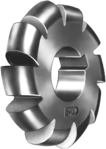 F&D Tool Company 12521-C108 Convex Cutter, Arbor Type, High Speed Steel, Form Relieved, 1/4" Circle Diameter, 2 1/2" Cutter Diameter, 1" Hole Size in Saudi Arabia