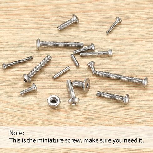 216 قطعة من مسامير وصواميل غطاء الرأس ذات المقبس السداسي، مجموعة متنوعة من براغي الماكينة المصنوعة من الفولاذ المقاوم للصدأ، مجموعة أدوات براغي سداسية الرأس - M1.5/M1.6/M2/M2.5/M3 in Kuwait