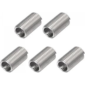 uxcell Wire Thread Inserts 5/16-18 UNC 3.0D 304 Stainless Steel Helical Type Coiled Wire Screw Repair Threaded Sleeve Steel Sheath 5pcs in Saudi Arabia