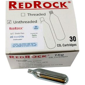 خراطيش ثاني أكسيد الكربون سعة 16 جرامًا غير مترابطة - لمنظف خط تيار متردد جالو استنزاف 30 عبوة in Kuwait