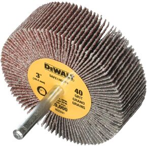 DEWALT DAFE1H0610 3-Inch by 1-Inch by 1/4-Inch HP 60g Flap Wheel
