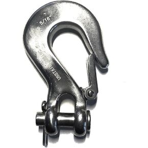 US Stainless Stainless Steel 316 Clevis Slip Hook with Safety Latch 5/16" Marine Grade in Saudi Arabia