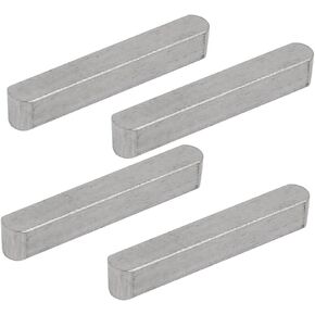 uxcell® 40mmx6mmx6mm 304 Stainless Steel Key Stock Keystock Round Ended 4pcs in Saudi Arabia