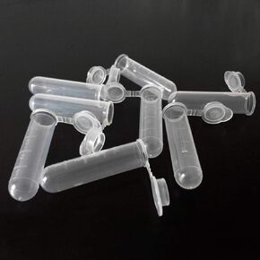 GBSTORE 50 قطعة 5 مل من أنابيب الطرد المركزي البلاستيكية الدقيقة حاوية عينات القارورة، أنبوب الطرد المركزي مع غطاء متدرج ومشبك، لعينة تخزين العينات، خرز العطر السائل in Kuwait