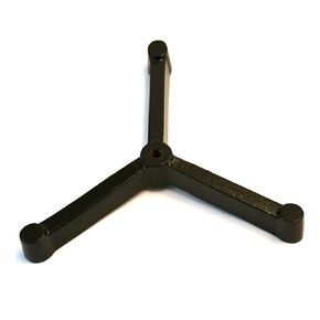 Triangular Tripod Retort Base - 5.25"x5.25" Base - Heavy Duty Cast Iron, Black - Eisco Labs in Saudi Arabia