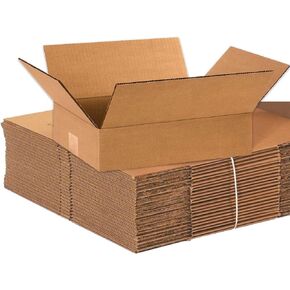 BOX USA 12 x 9 x 2 Corrugated Cardboard Boxes, Flat 12"L x 9"W x 2"H, Pack of 25 - Shipping, Packaging, Moving, Storage Box for Home or Business, Strong Wholesale Bulk Boxes in Saudi Arabia