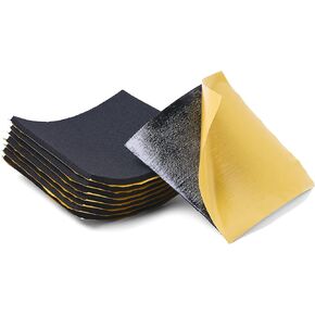 وسادات إسفنجية ذات خلايا مغلقة من Foamzz، مضادة للاهتزاز، عازلة للصوت، بطانة إسفنجية سوداء غير ماصة مع لاصق، خفيفة الوزن، أسود، 6 بوصة × 6 بوصة × 1/4 بوصة (8 عبوات) in Kuwait